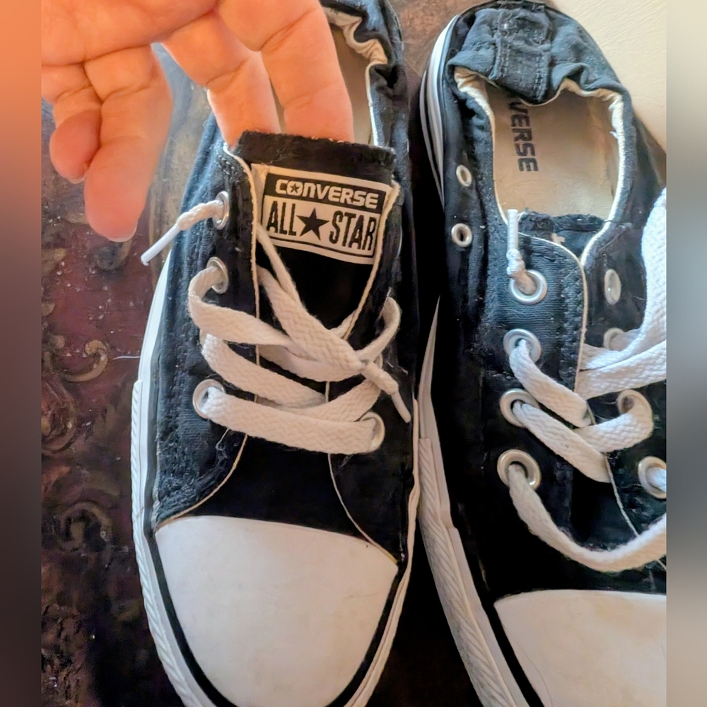 Converse Black and White All Star Women's 8.5